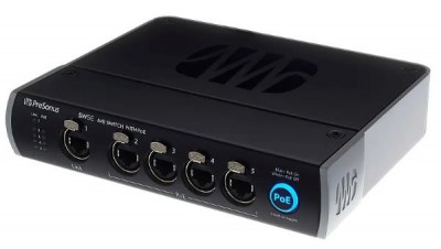 PreSonus SW5E 5-port Audio Video Bridging Switch with PoE